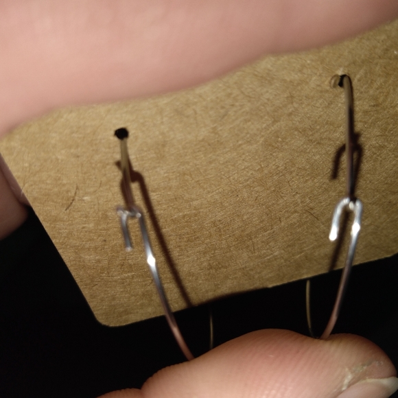 Handmade Reindeer W/ Pearl Hoop Earrings - Picture 4 of 8